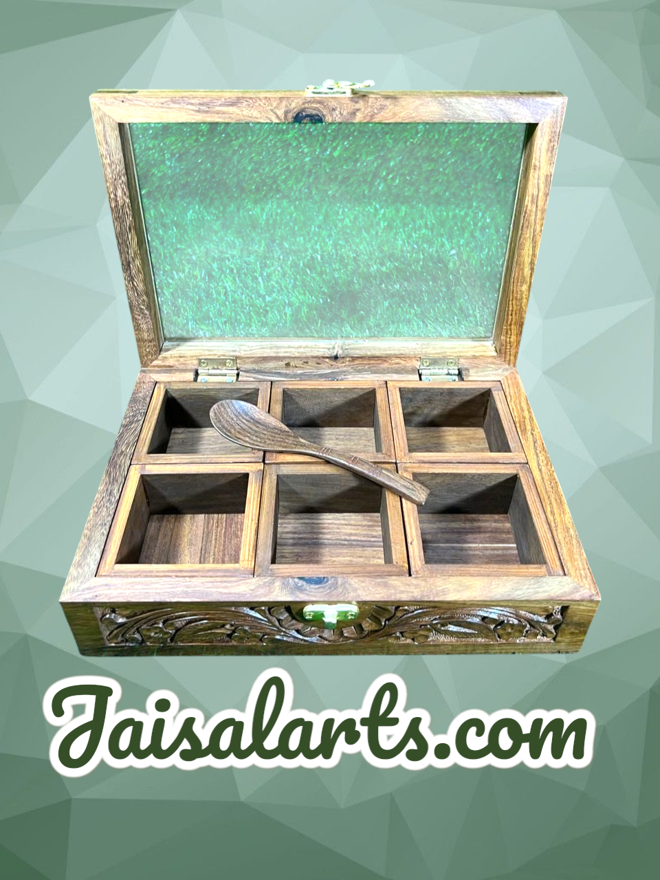 wooden masala box