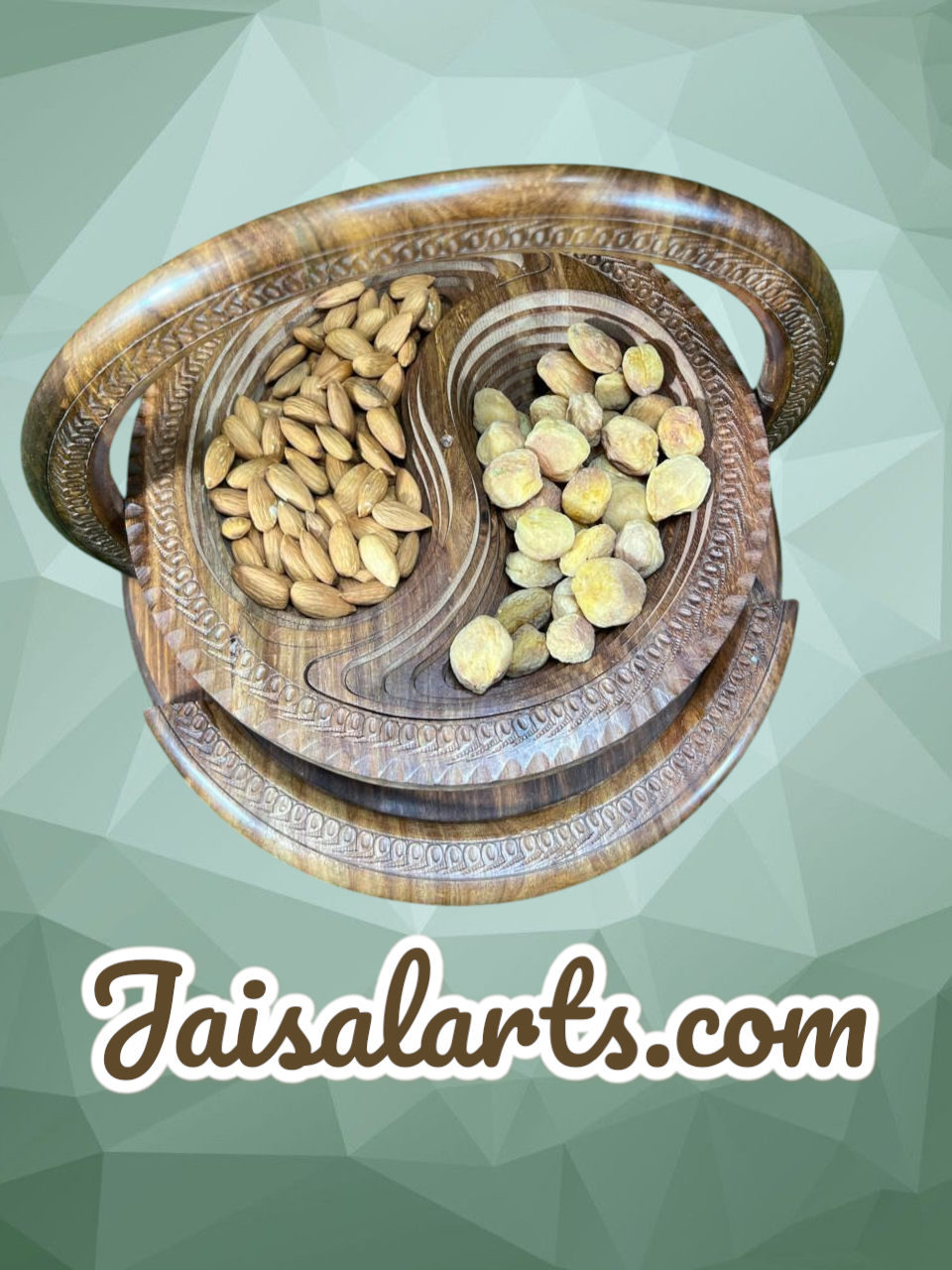 wooden dry fruit basket
