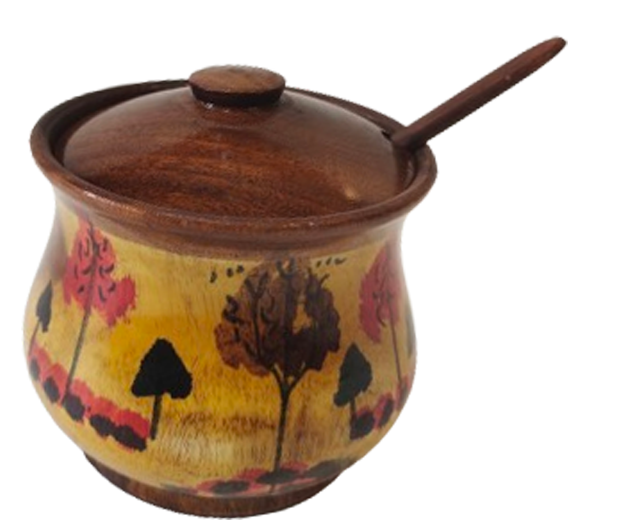 Sugar Pot with Paint Work - Jaisal Arts